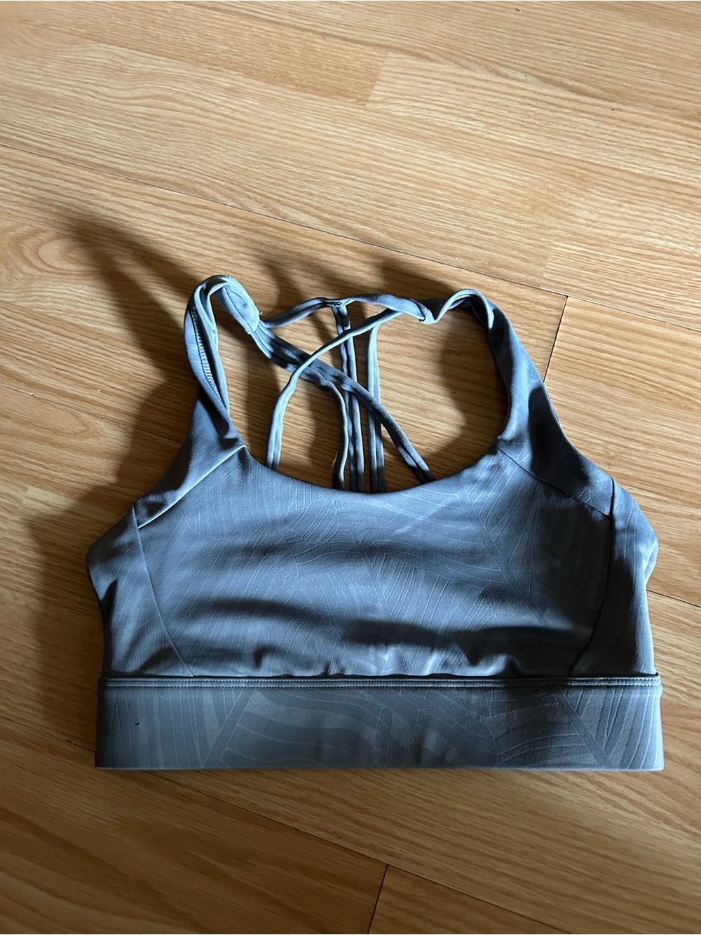 Zyia Active Pearl Gray Bomber Sports Bra Small